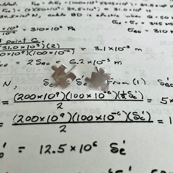 Jewelry - Autism Awareness Stud Earrings Silver